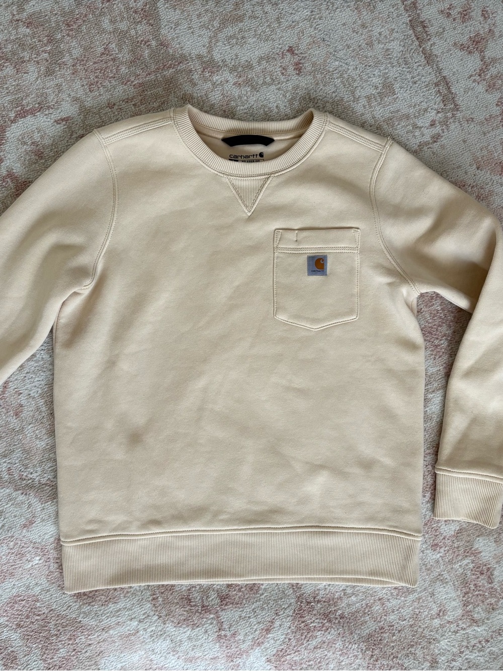Carhartt Cream Crewneck Pocket Sweatshirt - Neutral Tone